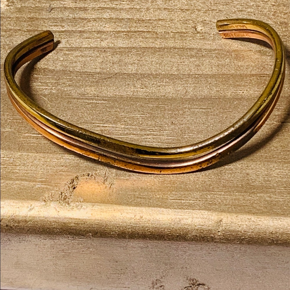 Sergio Lub Handcrafted Copper Brass Cuff - Picture 6 of 10